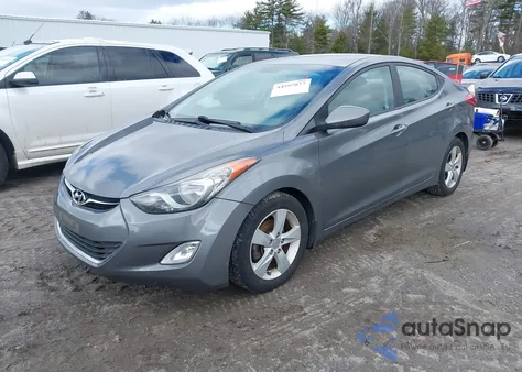 2013 Hyundai Elantra Gls from USA, damaged, VIN 5NPDH4AE4DH293163